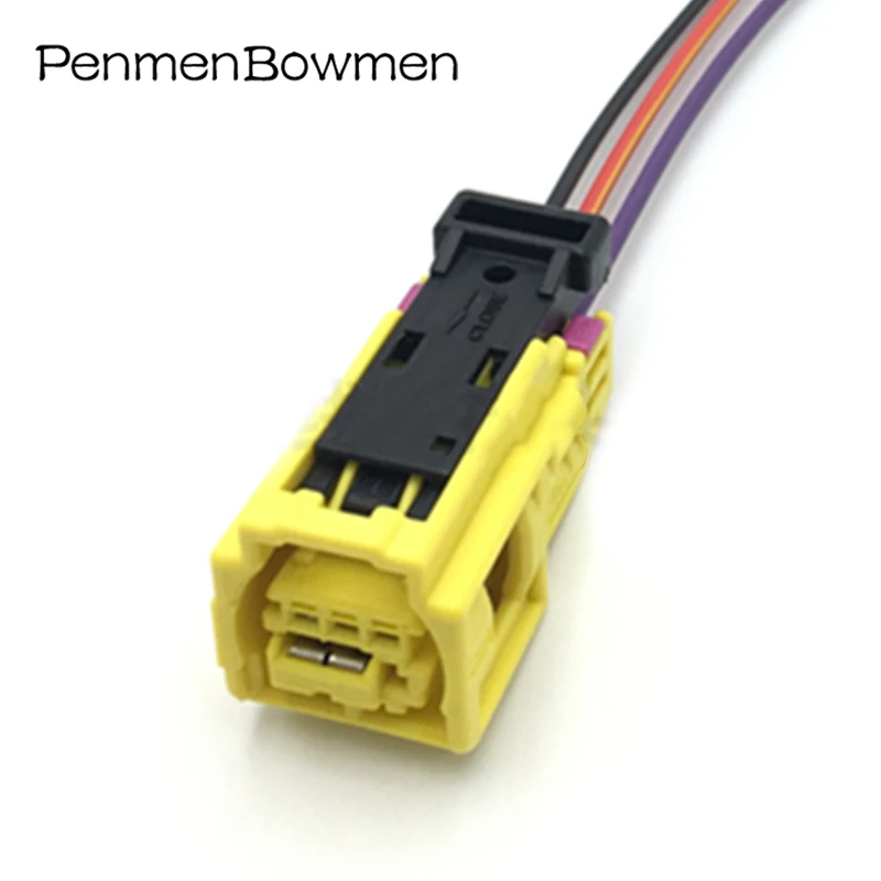 

4H0 972 773 Car Side Safety Collision Sensor Plug 3-Hole Yellow Connector Wiring Harness 4G0 972 783