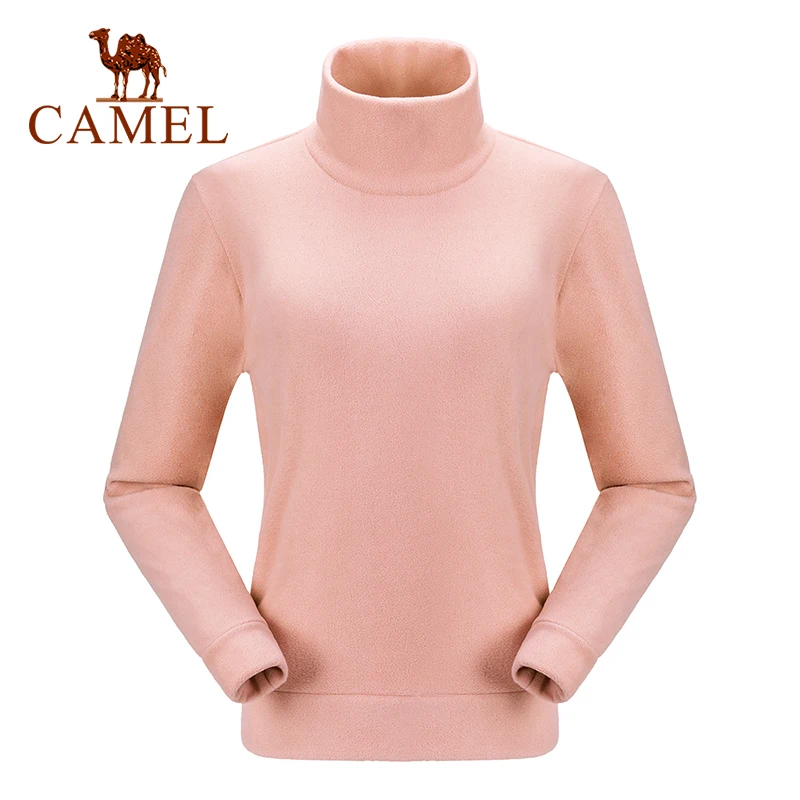CAMEL Official Original Outdoor Sports Couple Spring Fleece Men Women Self-cultivation Warm Stand-up Collar Fleeces | Спорт и
