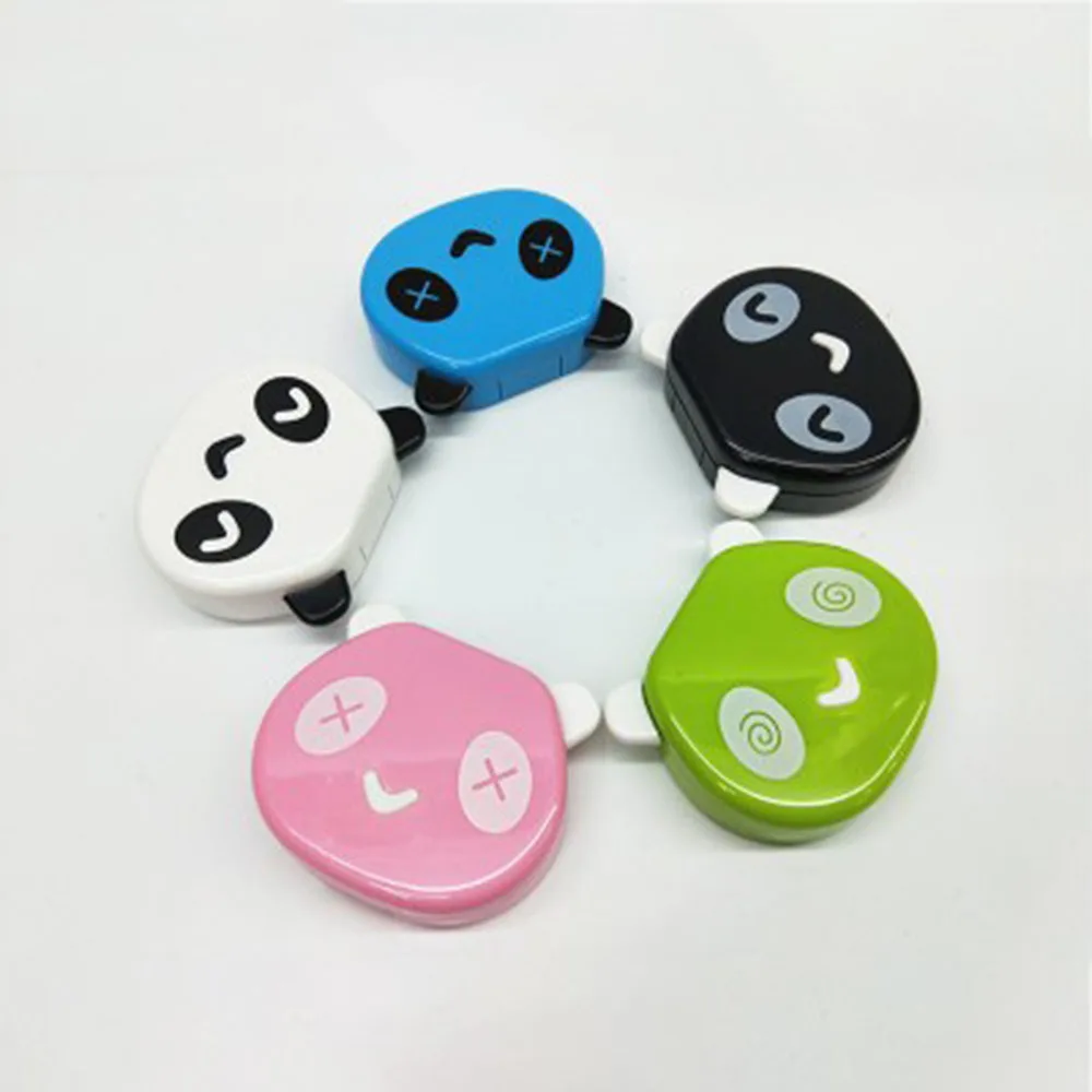 Из мультфильма Холодное сердце 1 шт. белая Цвет панда держатель Контактные линзы