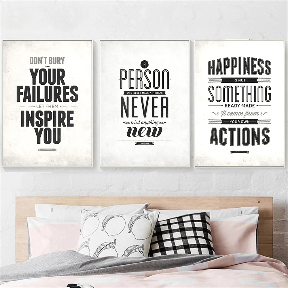 Вдохновляющие цитаты настенные художественные плакаты винтажные картины для