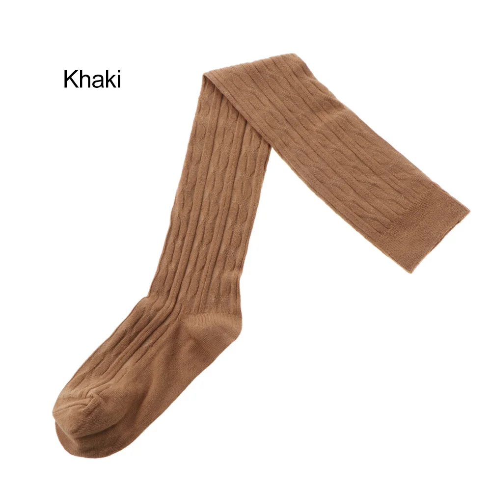 Хаки Okdeals, сексуальные женские чулки, гетры, полосатые длинные носки, чулки до бедра, женские эротические теплые гольфы выше колена, женские чулки - Цвет: Хаки