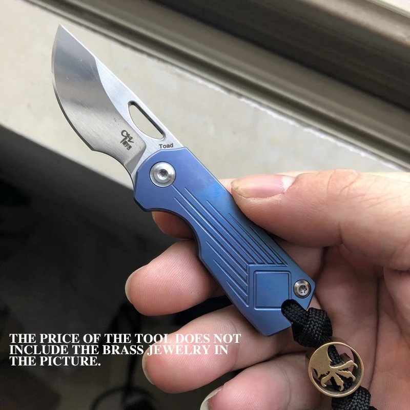 CH Toad портативный складной нож AUS 8 шариковый подшипник TC4 ручка из титанового