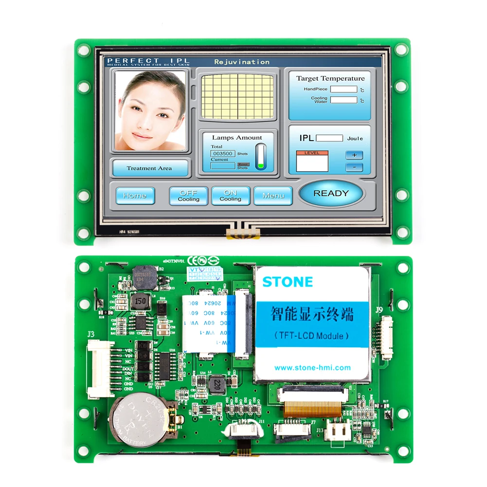 STONE Advanced 4.3 Inch TFT LCD Panel with Serial Interface for Equipment Use