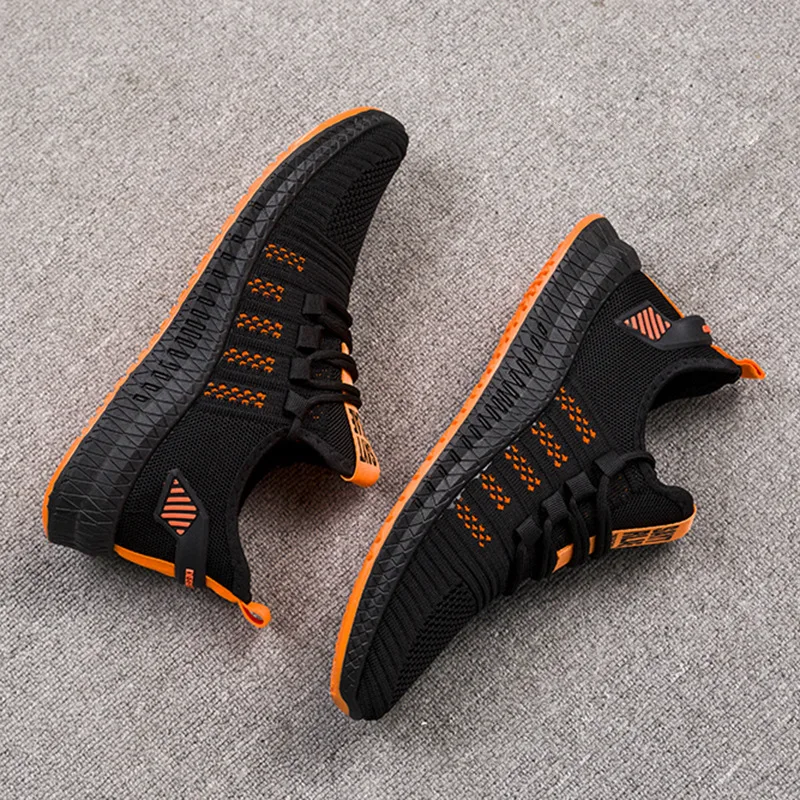 Кроссовки мужские легкие Повседневная дышащая обувь на шнуровке для