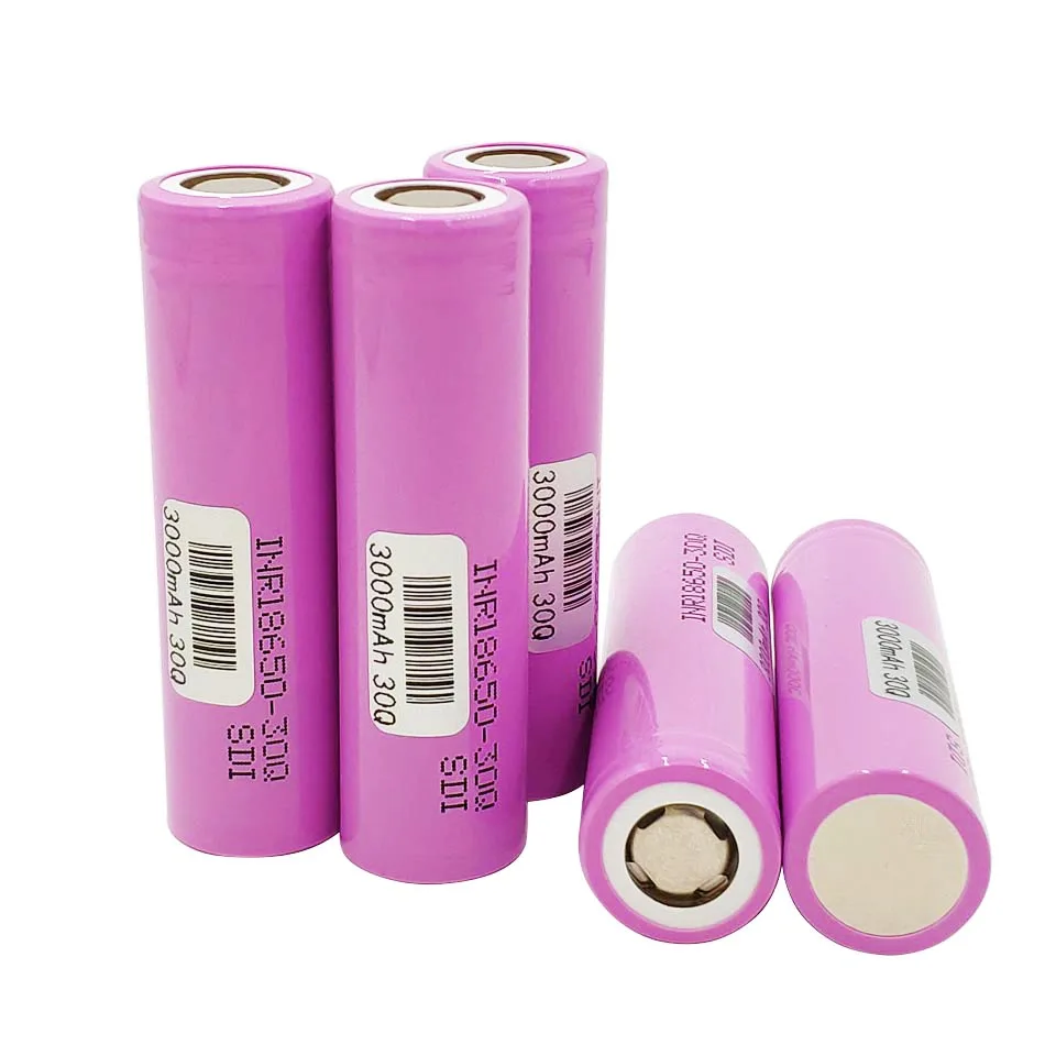 аккумулятор 18650 батарея INR18650 30Q 3000mAh 3 6 V Плоская верхняя мощность Высокая сливная