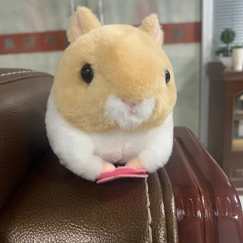 

Dropshipping New Arrival Cute Mini Plush Hamster Swing Tails Soft Toy Stuffed Plushie Hamster Moving Tail