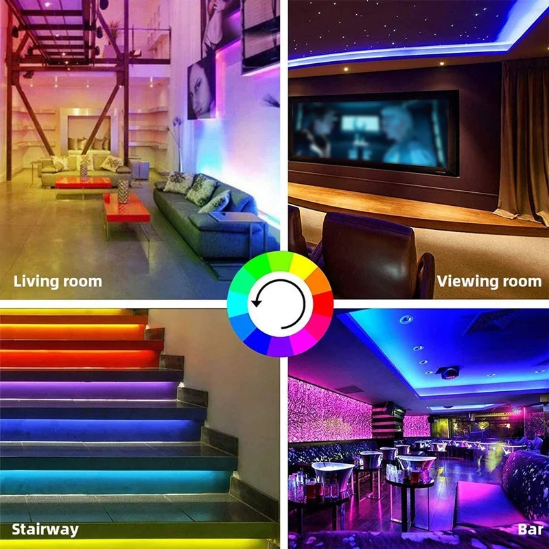 

WiFi LED Strip Lights 20M 5050 Waterproof LED Strip Lights with Remote for Room Halloween Christmas Party