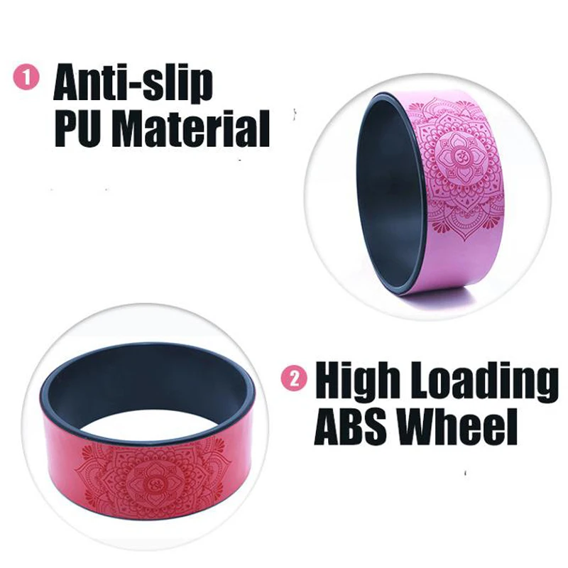 Колесо для йоги пилатеса кольцо фитнеса спины валик занятий спортом волшебный