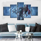 Картина по мотивам игры World of Warcraft, Лич-Кинг против сильваня, Windrunner, настенный постер, украшение для гостиной, настенные наклейки для домашнего декора
