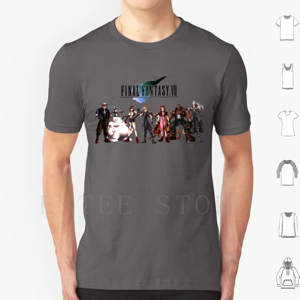 Футболка с персонажами финальной фантазии Vii футболка сделай сам большого