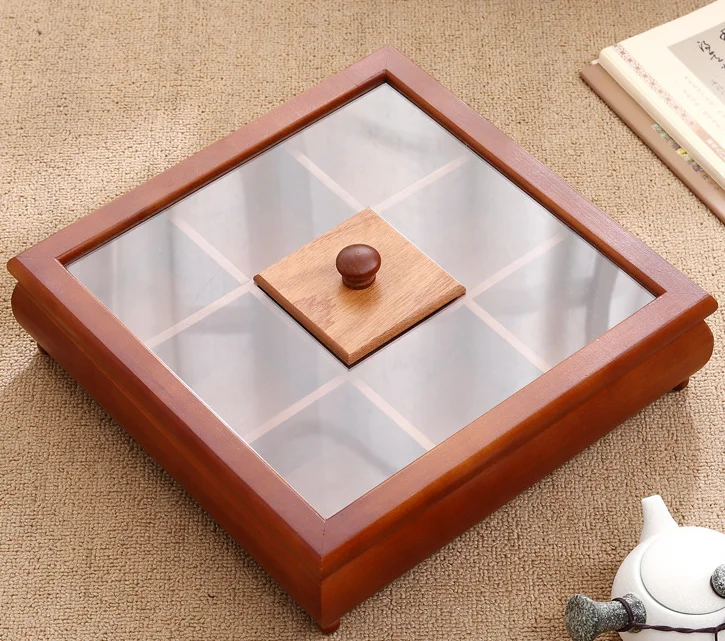 Деревянная коробка для сухих фруктов многофункциональный контейнер хранения