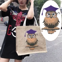 owl animal embroidered patches for diy clothing iron on applique clothes jeans bird sticker badges on backpack hat 28 5x17cm 1pc