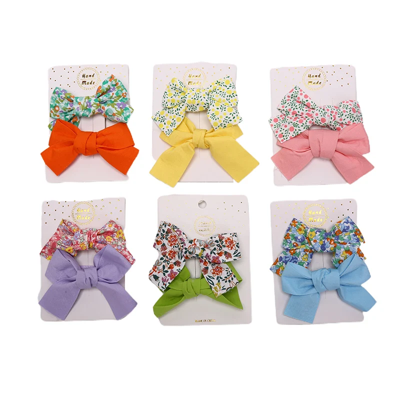 

2 шт./компл. цветок Детские заколки для волос в форме бантиков для девочек заколки для волос заколка для волос, детские заколки