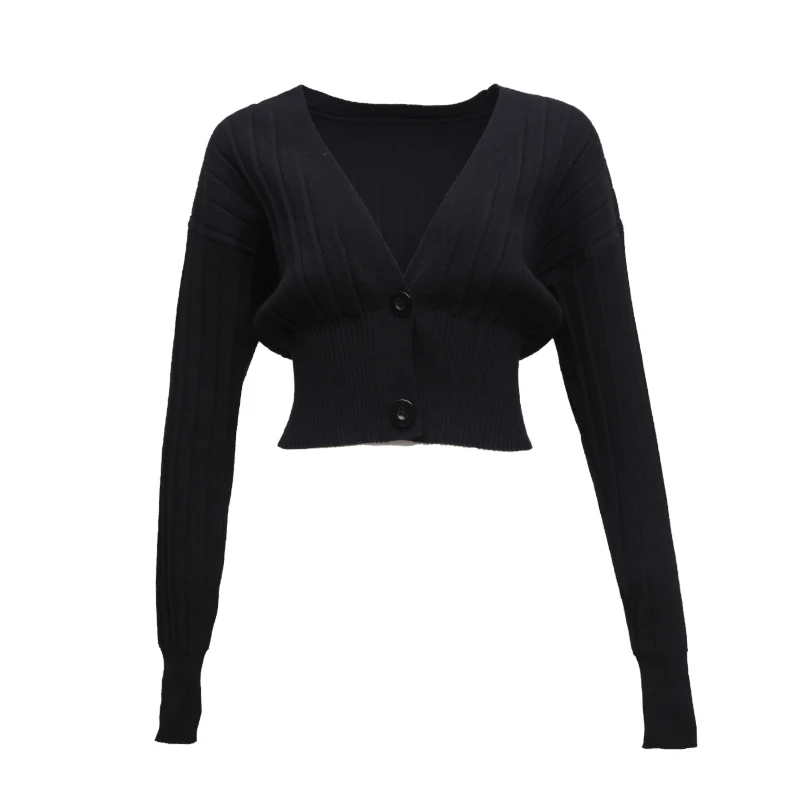 Зимние Топы для женщин свитер с v образным вырезом высококачественный