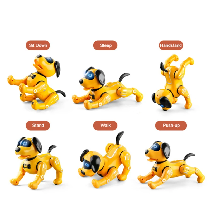 Электронный питомец умная собака робот с дистанционным управлением