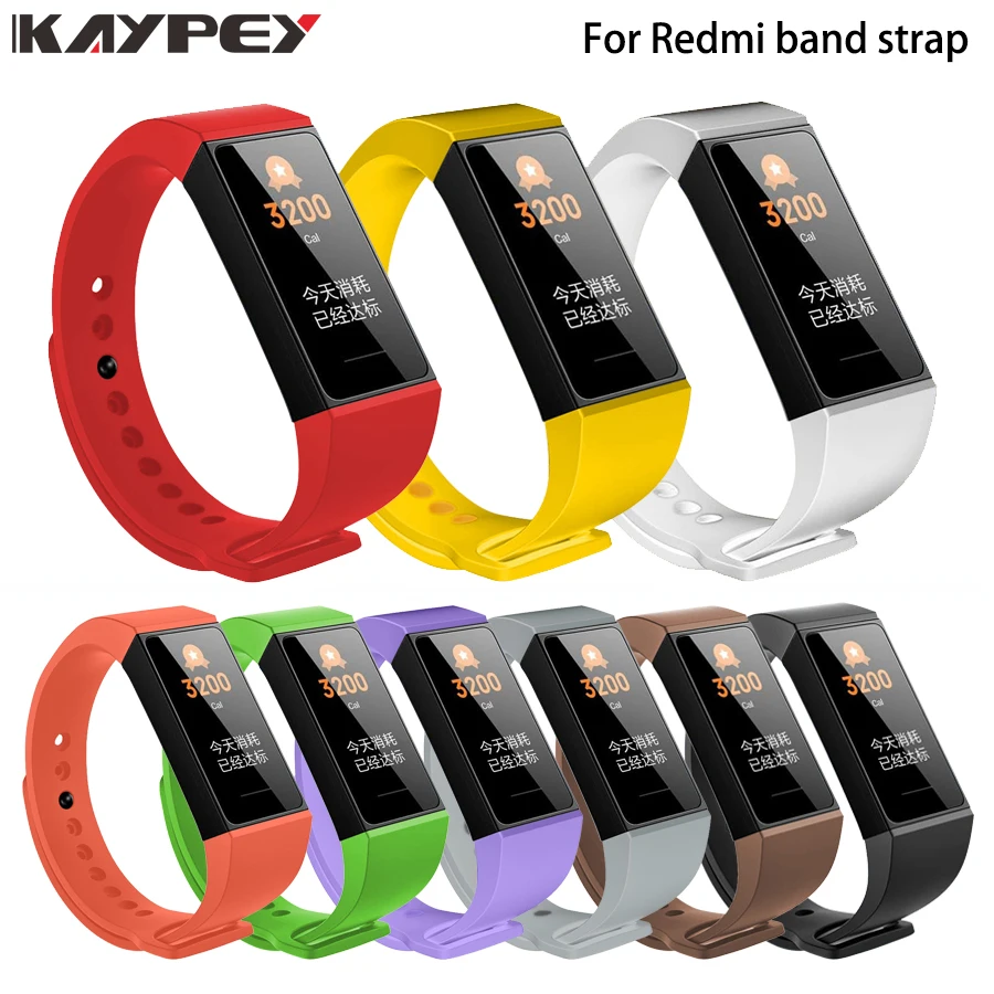 Ремешок силиконовый для Xiaomi Redmi Bnad, сменный ремешок для смарт-браслета Xiaomi mi Band 5, 2020