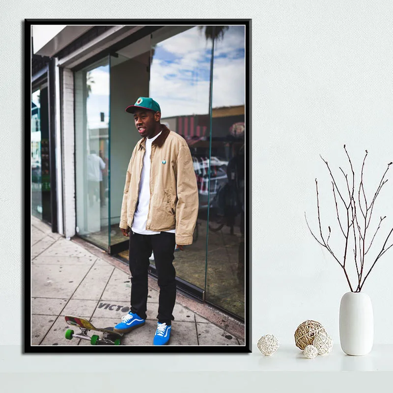 Тайлер создатель цветок Мальчик Хип хоп рэп музыкальный Рэппер звезда Искусство