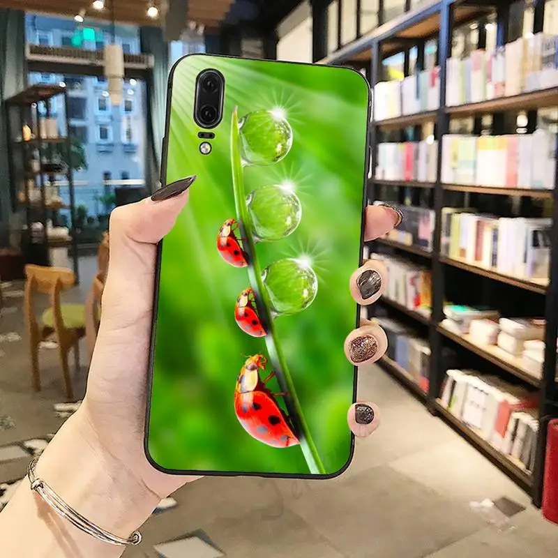 

four leaf ladybug daisy shell Phone Case For Huawei honor Mate P 10 20 30 40 Pro 10i 9 10 20 8 x Lite