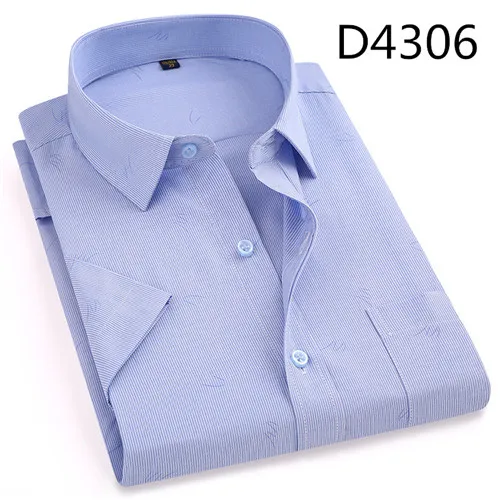 D4306 DAVYDAISY, Новое поступление, летняя мужская рубашка с коротким рукавом, клетчатая, в полоску, модная, для работы, повседневная, мужская, официальная рубашка, DS227 - Цвет: D4306