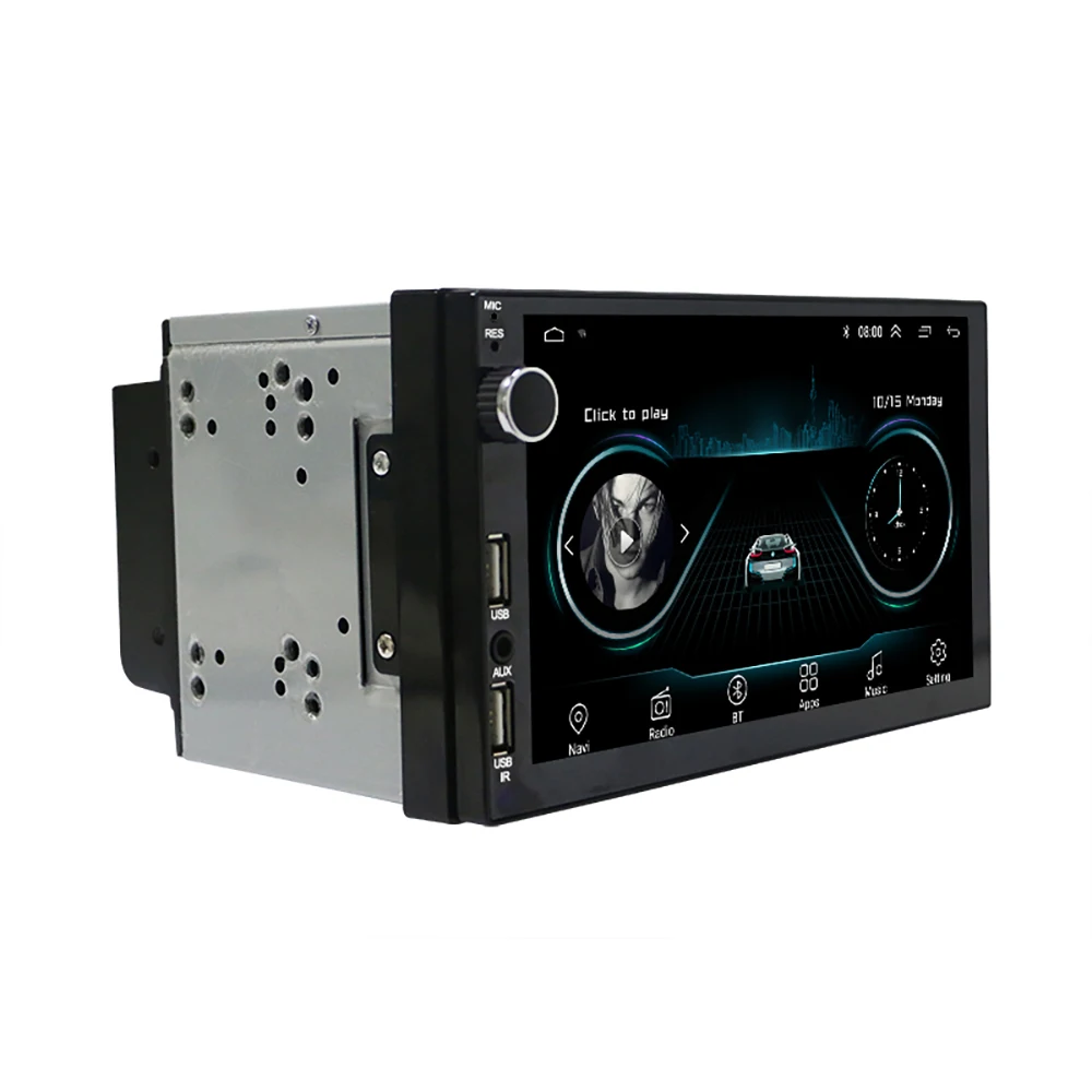 Автомобильный стерео видеоплеер 7 дюймов Android 9 0 1 Гб + 16 ГБ Bluetooth Wi-Fi GPS RDS FM