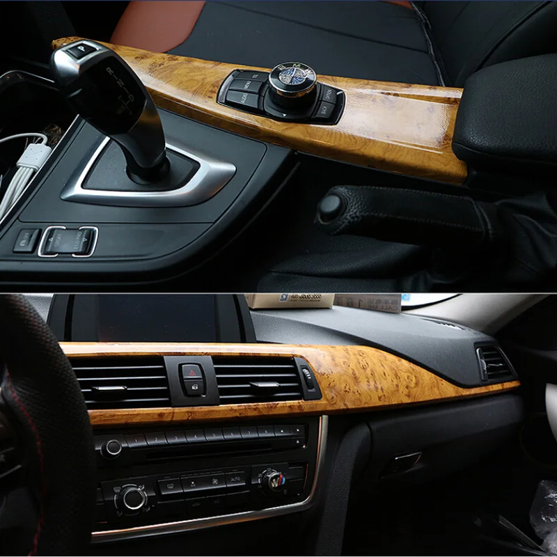 Деревянная текстурированная виниловая пленка POSSBAY 30x100 см декоративная наклейка