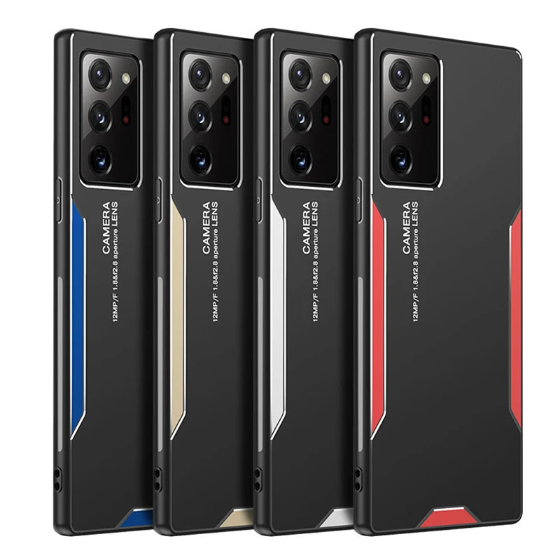 

10pcs Aluminum Metal Phone Case For Samsung Galaxy S21 Ultra S8 S9 S10 S20 Plus Note 20 Ultra 8 9 10 Plus A51 A71 A52 A72 Cover