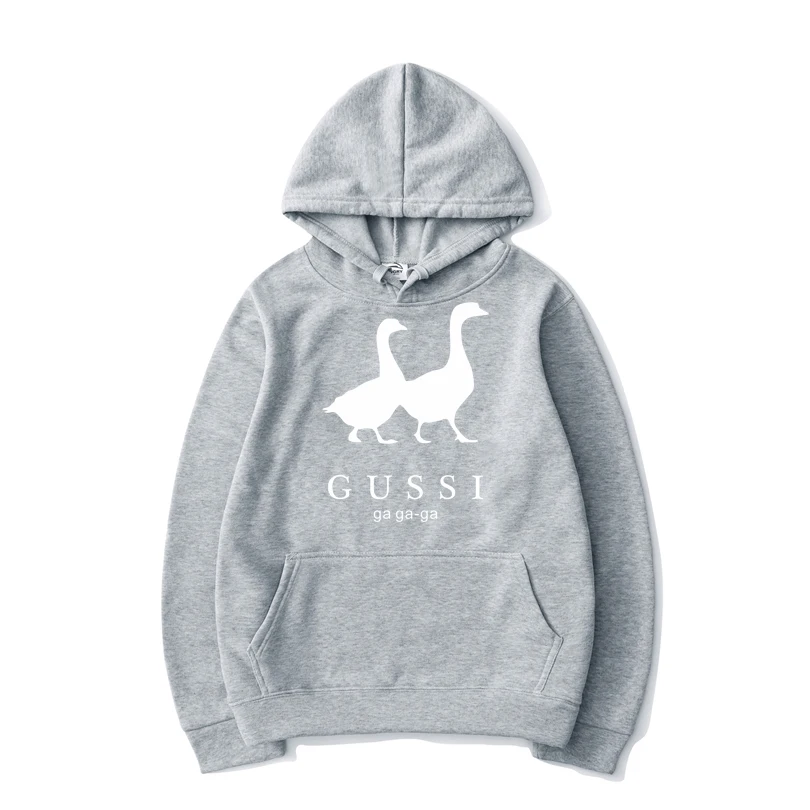 

Animal GUSSI hoodie 2020 Fashion Men Women Funny black Printed Hoody Harajuku Streetwear Sweatshirts Men