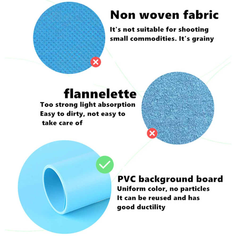 ПВХ фотографический фон доска красочный двухсторонний матовый эффект для