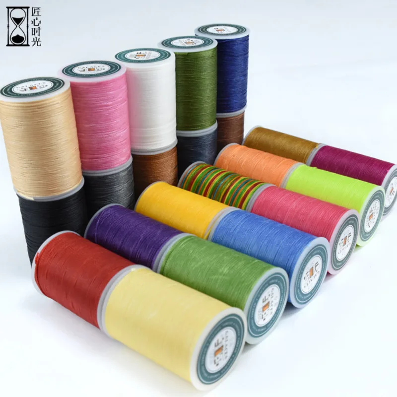 Нить круглая Вощеная 70 м 10 мм шнур из полиэстера с восковым покрытием для