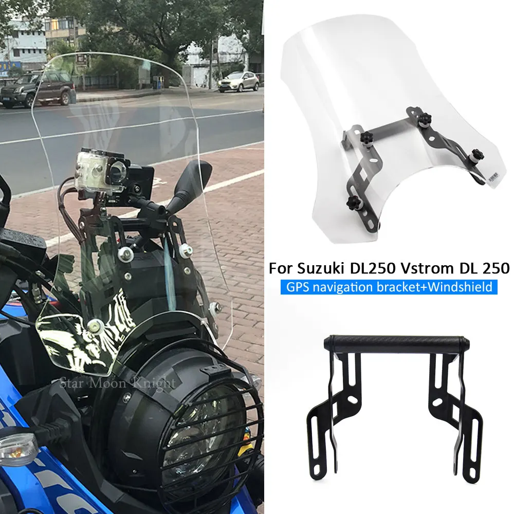 Подходит для Suzuki DL250 Versys DL 250 поддержка навигации мотоцикла ветровое стекло GPS