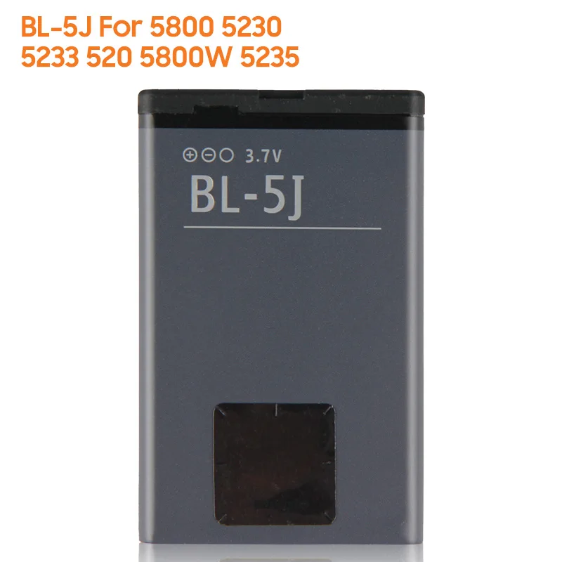 

yelping BL-5J Phone Battery For NOKIA 5800 5230 5233 520 5800W 5235 520t 3020 NOKIA Lumia 525 526 530 C3 X1-01 1320mAh