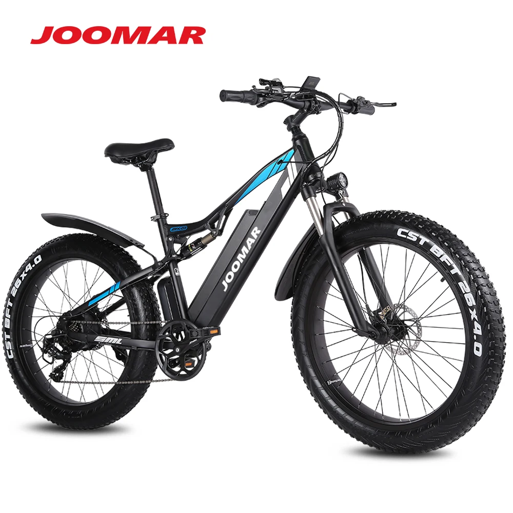 Günstig JOOMAR 1000W Elektrische Fahrrad JM03 Plus Berg Ebike Für Männer MTB Fett Reifen Schnee Fahrrad 48V Motor 17AH Hohe Qualität Aluminium Legierung