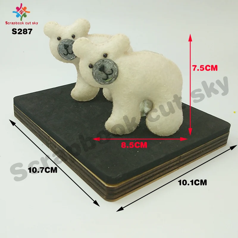 Новинка режущие штампы Polar bear для скрапбукинга подходящие обычных машин|Вырубные