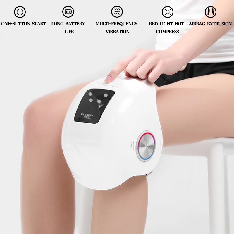 

Leg Pulse Physiotherapy Laser Heated Knee Care Massager Knee Pain Relief Physical Therapy Vibration Infrared Osteoarthritis