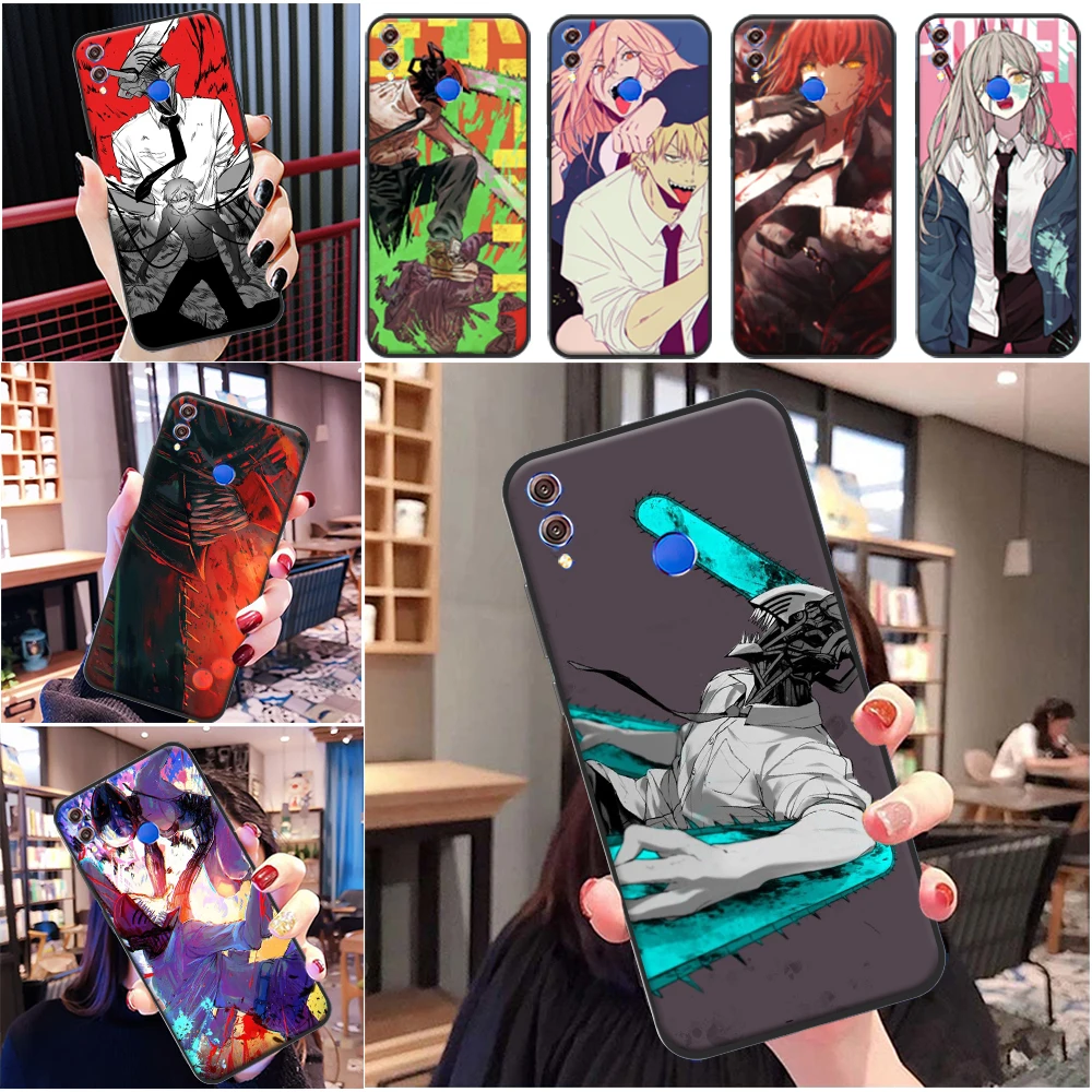 

Cartoon Anime Chainsaw Man Phone Case For Huawei Honor 10 V10 10i 10X 9X V9 9 Lite 8X 8C 7X Cartoon Anime Chainsaw Man Funda