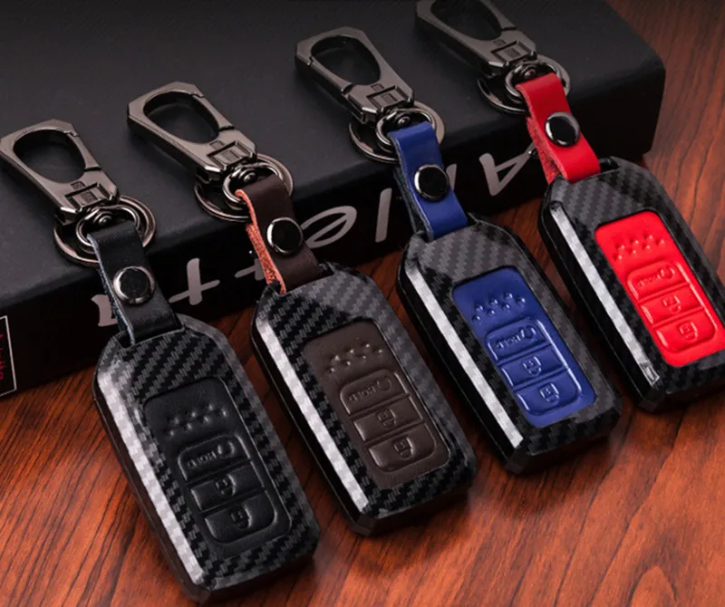 Автомобильный Брелок чехол для дистанционного ключа из углеродного волокна