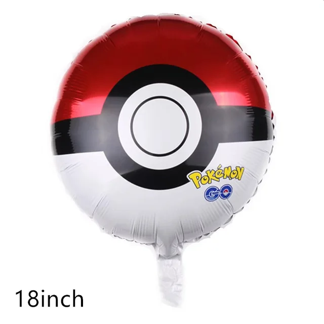 1pc 18inch Новые воздушные шары Пикачу pokemon go, праздничные вечерние шары с днем рождения, праздничные украшения для детей, подарок для мальчиков, Мультяшные игрушки - Цвет: 1pc 18inch