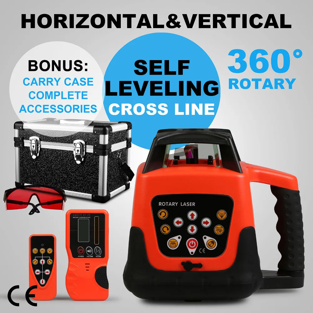 

Self-leveling Construction Rotary/ROTATING Red Beam Laser Level 500M