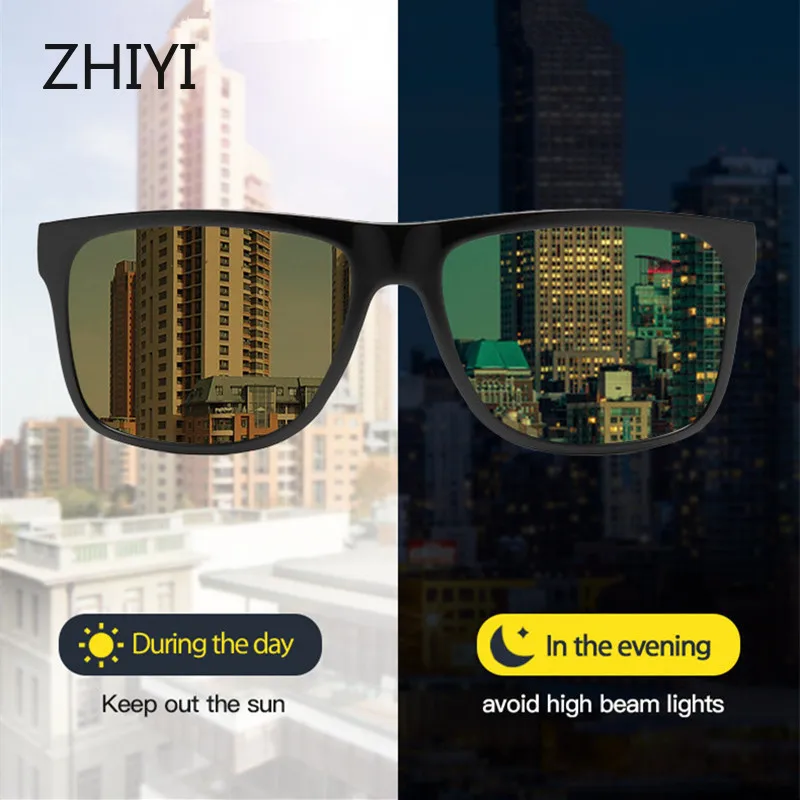 

Vintage Driver's Night Vision Goggles Men Polarized Day Night Driving Glasses HD Photochromic Sunglasses Woman Oculos De Sol