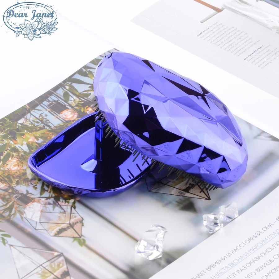 Портативная расческа для распутывания волос мягкая зубов ослепляющий