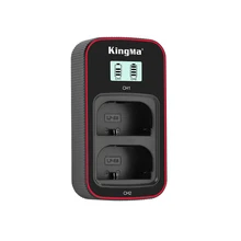 KingMa ​LP-E6NH LP-E6N LP-E6 Battery LCD USB Dual Charger for Canon EOS R5 R6 R 6D 7D 5D3 5D2 5D Mark IV 5DS R 90D 80D 70D 60D