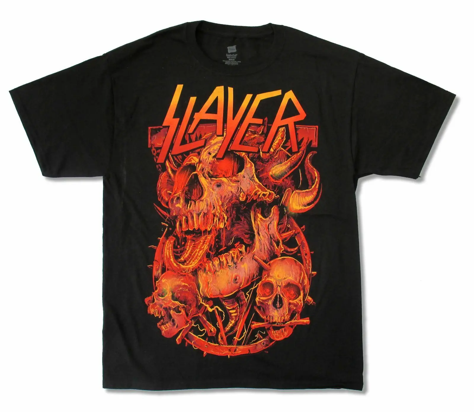 Slayer 3 черепа мировое превосходство 2014 Мужская черная футболка новый официальный |
