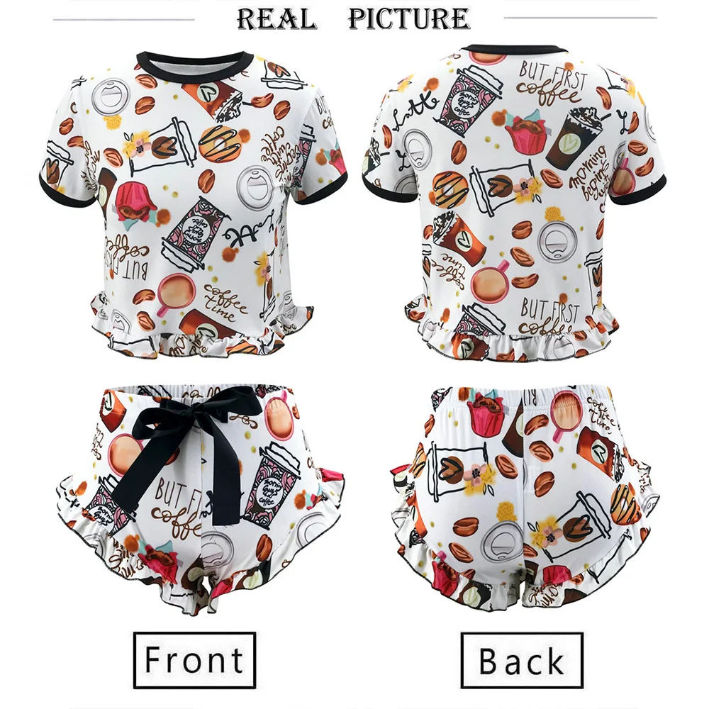 Женский спортивный костюм с цветочным принтом комплект из 2 предметов