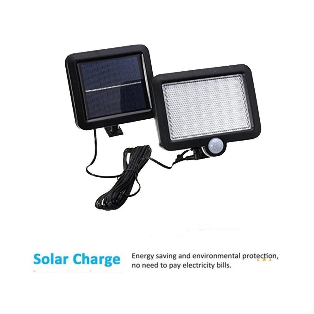Беспроводной PIR датчик движения дорожка садовый светильник Солнечная Панель