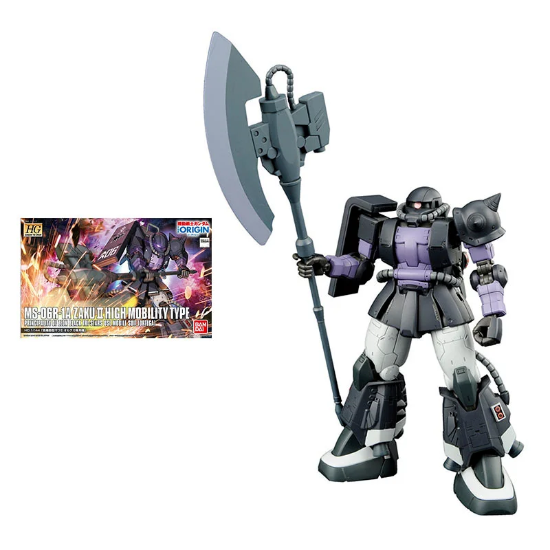 

Bandai Gundam Model Kit Anime Figure HG GTO 5 MS-06R-1A Zaku 2 High Mobility Type Gunpla Action Toy Figure Toys for Children