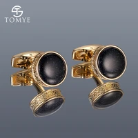 cufflinks for men tomye xk20s038 high quality starry sky round 2 colors metal shirt cuff links for gifts