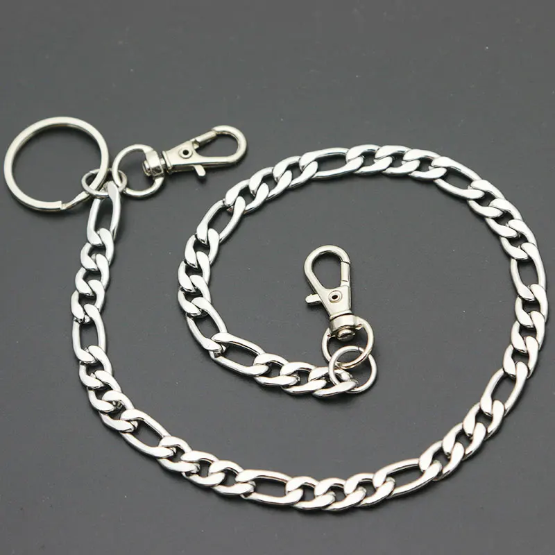 Рок Панк из нержавеющей стали кошелек пояс цепочка брюки хипстер Жан брелок