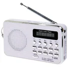 Радиоприемник T-205 FM, портативная Hi-Fi карта, динамик, цифровой MP3, музыка, Громкий динамик для кемпинга, пешего туризма, занятий спортом на открытом воздухе