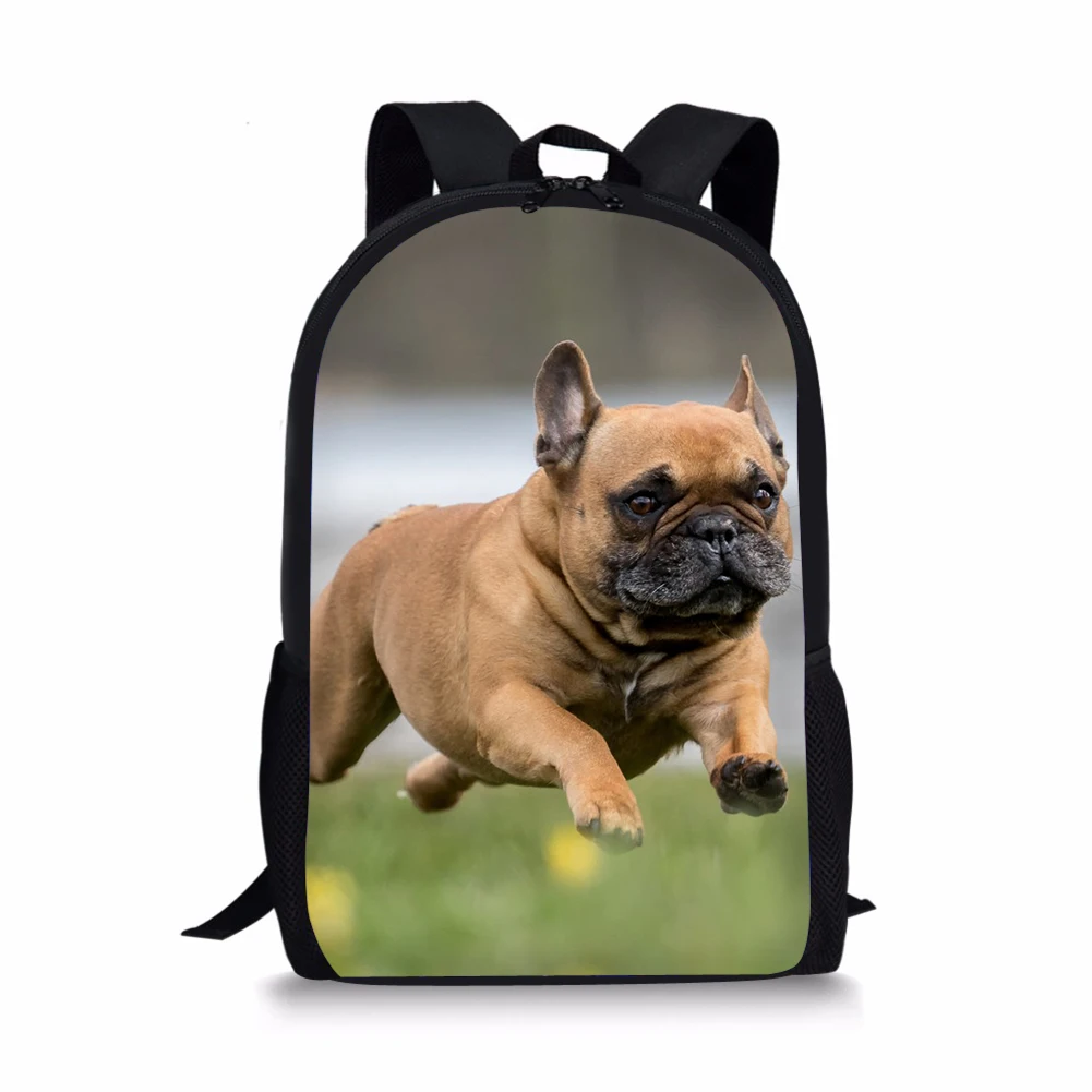 HaoYun Kids School Bags Kawaii Animal Teenager Travel Backpack Little Bulldogs Prints Pattern Toddler Boys School Backpack
