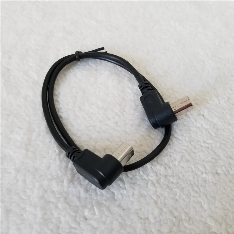 

Двойной 90 градусов правый угол USB Тип B порт принтера папа-папа адаптер кабель удлинитель данных силовой провод черный 50 см